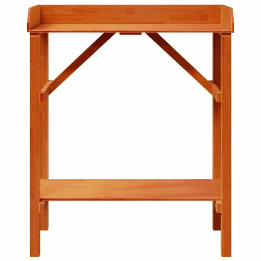  Hagepottebord Akasie 75x40x90 cm Massivt Tre Furu