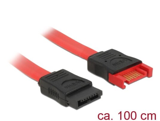 Delock SATA forlengelseskabel 1m