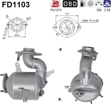 AS FD1103 Partikkelfilter AS FD1103 Partikkelfilter