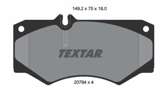 Bremseklosser TEXTAR 2078401 Bremseklosser TEXTAR 2078401