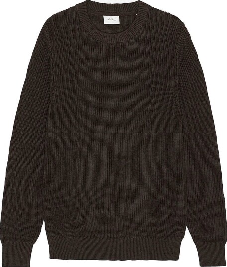 Les Deux Genser Rib Crewneck Knit Brun Les Deux Genser Rib Crewneck Knit Brun