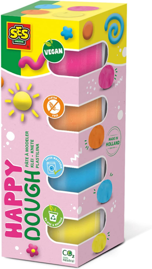 Ses Creative Modellervoks Happy 4 x 90 gr. Ses Creative Modellervoks Happy 4 x 90 gr.