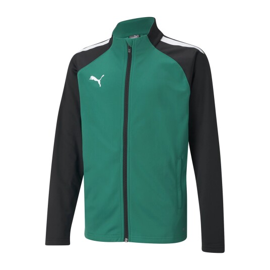 Puma teamLIGA Training Jacket Jr, treningsjakke junior 128 Pepper Green-Puma Bl