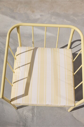 Jotex Sittepute Lenestol Smørgul stripe MENTON 2234440040