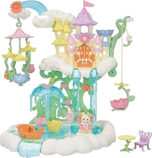 Sylvanian Families Skytop Fairy Castle Lekesett med Kaninfigur