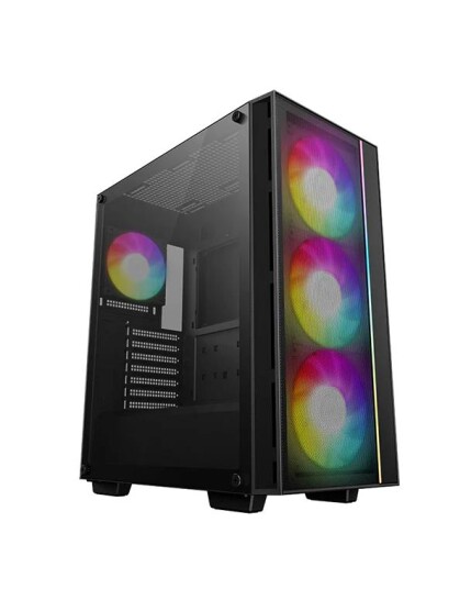 DeepCool MATREXX 55 V4 C Midi Tower Kabinett med ARGB og Glass, Svart DeepCool MATREXX 55 V4 C Midi Tower Kabinett med ARGB og Glass, Svart