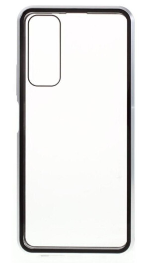INCOVER Huawei P Smart 2021 Magnetisk Deksel m. Glas Forside & Bakside- Sølv