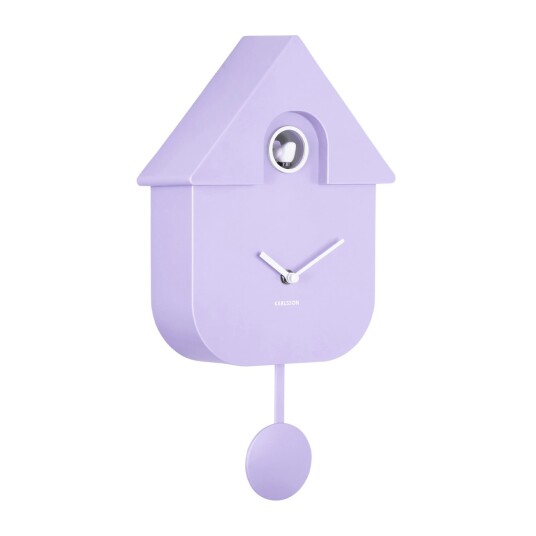 KARLSSON Wall Clock Modern Cuckoo - Purple - W21.5CM