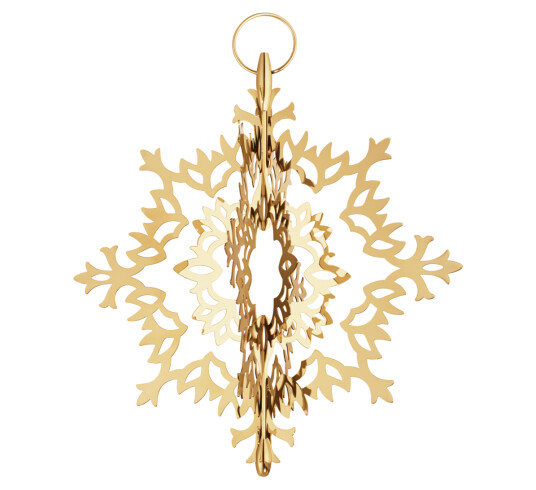 Georg Jensen Seasonal julestjerne Ice Flower gull Georg Jensen Seasonal julestjerne Ice Flower gull