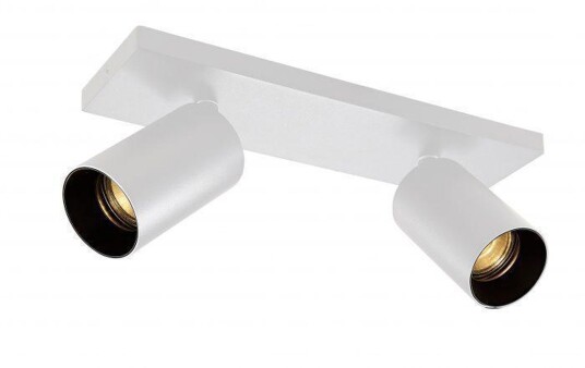 NorDesign OZ K2 taklampe med 2 spotter - hvit/Svart