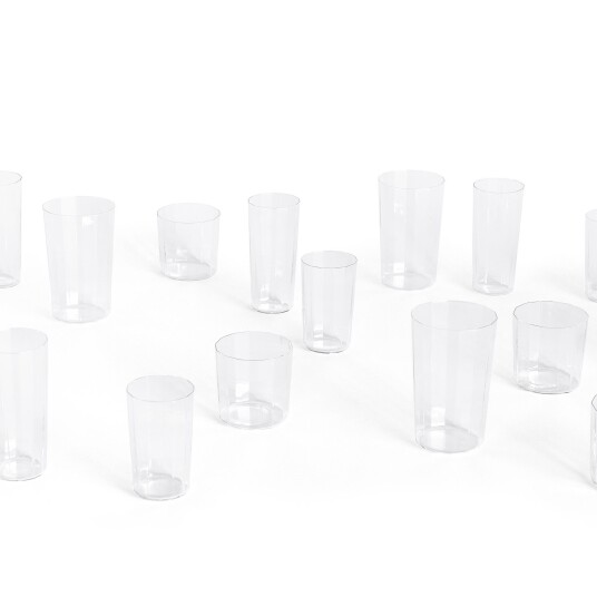 Hay Vinkelglass 4 stk stor klar Hay Vinkelglass 4 stk stor klar