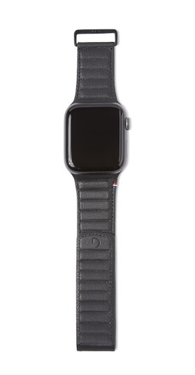 Decoded 49/46 mm Traction lærrem til Apple Watch Svart Decoded 49/46 mm Traction lærrem til Apple Watch Svart