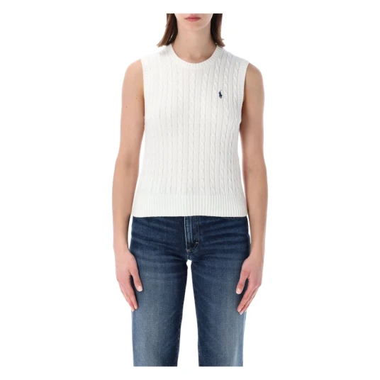 Polo Ralph Lauren Dame Strikkevarer Hvit L,
