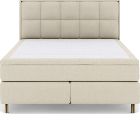 Select No 6 Komplett Sengepakke 210x210 Fast Watergel - Beige/Kobberben