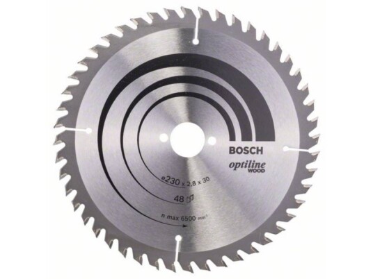 Bosch Optiline 230mm Sirkelsagblad for Tre med 48 Tenner Bosch Optiline 230mm Sirkelsagblad for Tre med 48 Tenner
