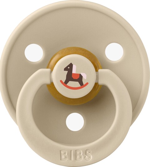 BIBS Colour Smokk Holiday Horse Lateks Str. 1, Vanilla