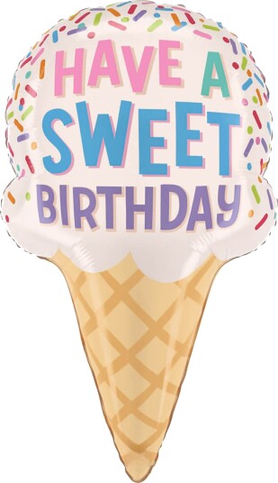 Ballongkungen Folieballong Iskjeks Sweet Birthday 25526