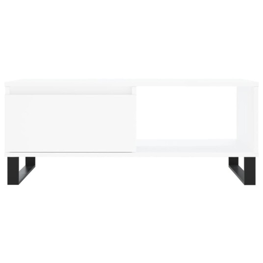 Salongbord hvit 90x50x36,5 cm konstruert tre 830572