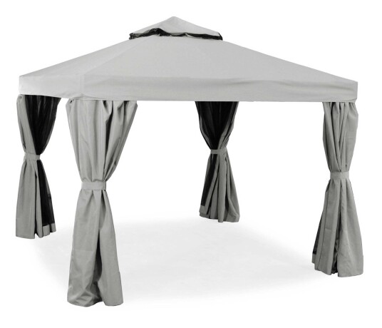 Hillerstorp Luxor paviljong Aluminium/Lysegrå 305 x cm 1601634-01-0 1649656-02-0