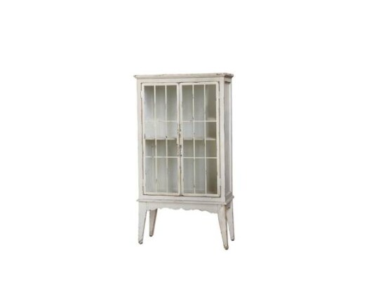 Antique Chic Antique Skap Med Glassdører Og Rutenett