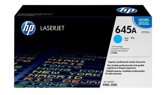 HP 645A / C9731A Cyan Toner - Laser toner Blå HP 645A / C9731A Cyan Toner - Laser toner Blå