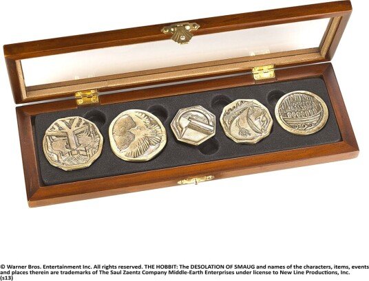 Noble Collection - The Lord Of The Rings - Dwarven Treasure Coin Set