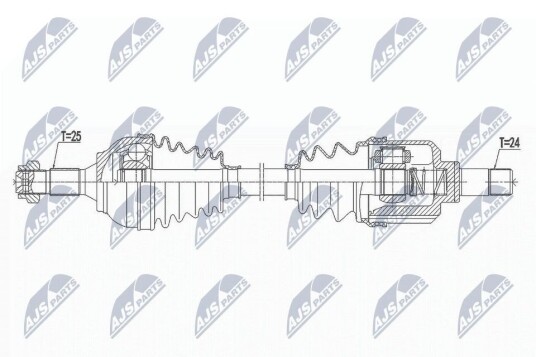 Nty Drivaksel NTY NPW CT 103 Nty Drivaksel NTY NPW CT 103