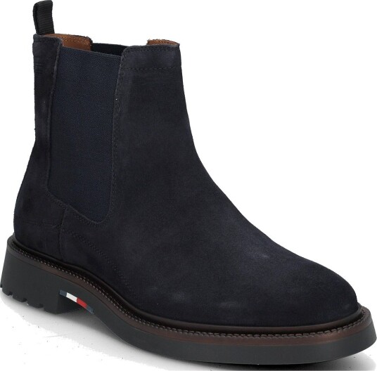 Tommy Hilfiger Corporate Casual Suede Chelsea NAVY BLUE 46