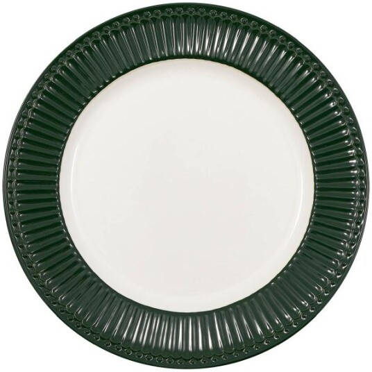 GreenGate - Alice middagstallerken 26,5 cm furugrønn