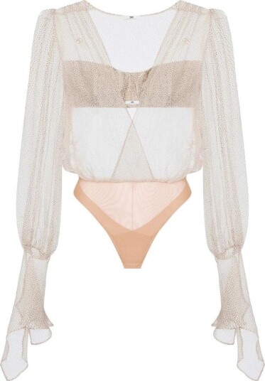 Elisabetta Franchi Dame Topper Beige 2XL,
