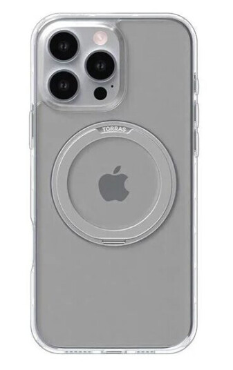 Torras Ostand Pro Case for iPhone 16 Pro Transparent