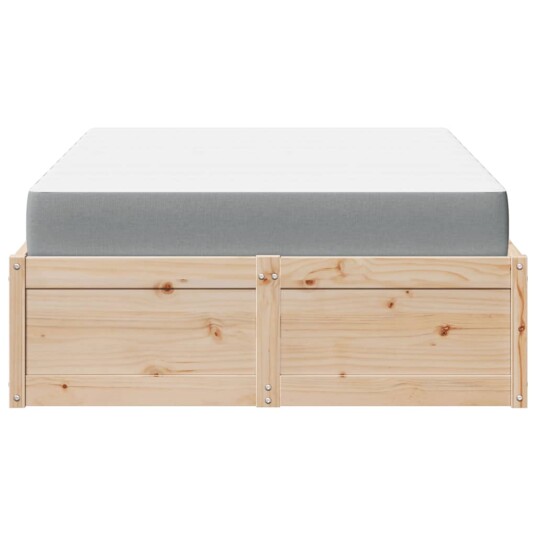 Seng med madrass 140x190 cm heltre furu 8721102668449 Seng med madrass 140x190 cm heltre furu 8721102668449