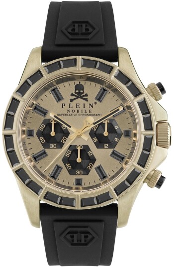 Philipp Plein Herreklokke PWVAA0223 Street Couture Antikkhvit/Gummi