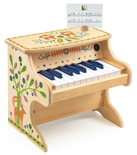 Djeco Piano i tre med elektronisk lyd