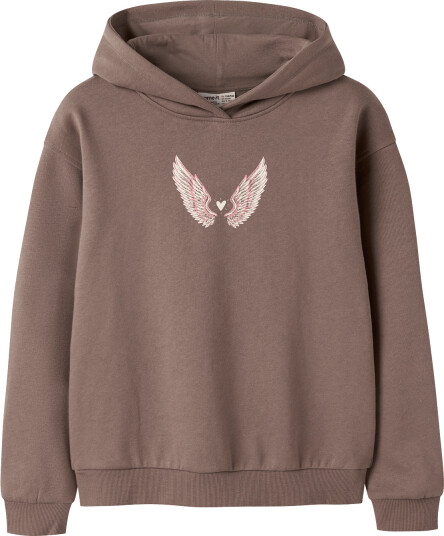 Name It Nkflotuse Ls Rlx Sweat Wh Bru Brown 158 164