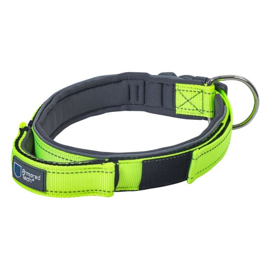 ArmoredTech Dog Control Halsbånd, neon grønn - Str L: Halsomfang 45-53 cm, Bredde 35 mm