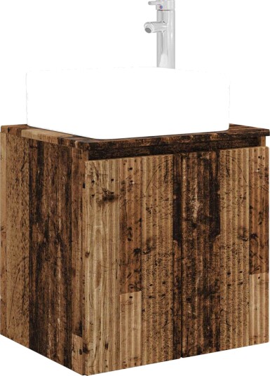 Vegghengt vaskeservant Gammelt tre 53 x 35 x 63 cm Vegghengt vaskeservant Gammelt tre 53 x 35 x 63 cm