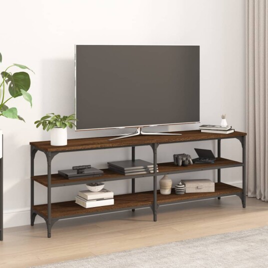 vidaXL TV-benk sonoma eik 140x30x50 cm konstruert tre