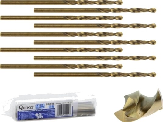 Geko Drill Hss Koboltbor For Metall 2,5 Mm (10/2520) Geko Drill Hss Koboltbor For Metall 2,5 Mm (10/2520)