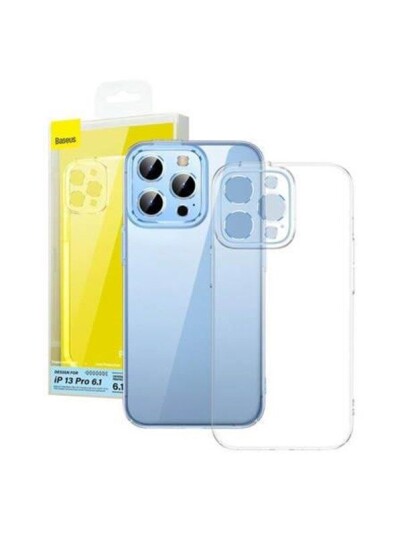 Baseus Phone case Crystal for iPhone 13 Pro (transparent) with all-tempered-glass screen protector and cleaning kit Baseus Phone case Crystal for iPhone 13 Pro (transparent) with all-tempered-glass screen protector and cleaning kit