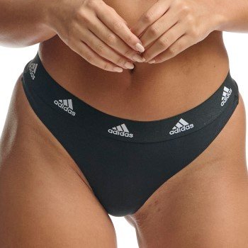 Adidas Truser 3P Sport Cotton Logo Thong Mixed bomull Large Dame