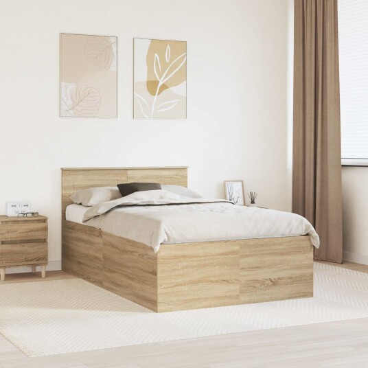 Sengestamme Sonoma eik 120 x 200 cm Konstruert tre