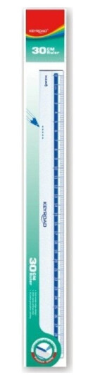 Keyroad Keyroad Plastlinjal 30 Cm Anheng Gjennomsiktig