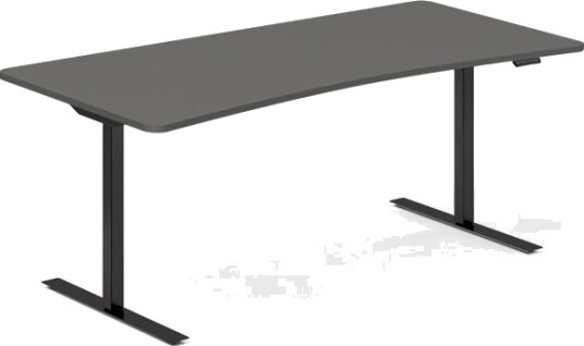 Hæve Sænkebord Dna Antracit 1800X800mm Bue 2 Ben/Sort