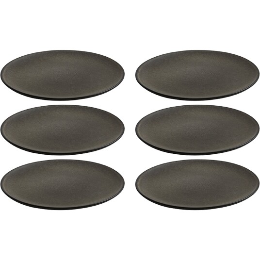 Aida RAW Desserttallerken Forest Brown 6 stk Aida RAW Desserttallerken Forest Brown 6 stk
