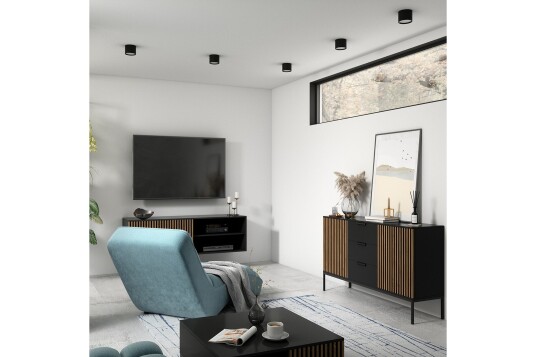 Plafond Vallum Svart