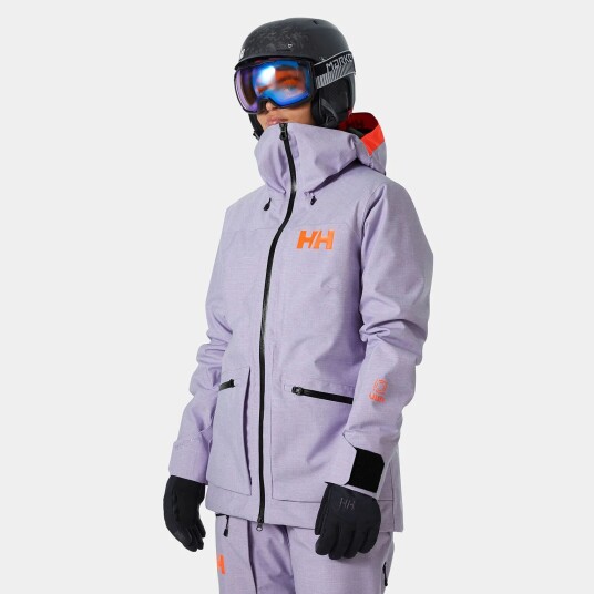 Helly Hansen Dame Powderqueen 3.0 Slitesterk Skijakke Lilla M Helly Hansen Dame Powderqueen 3.0 Slitesterk Skijakke Lilla M