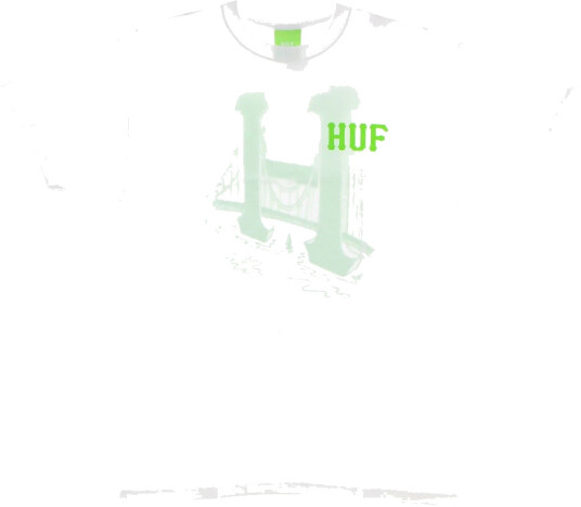 HUF Herre Topper Hvit S,