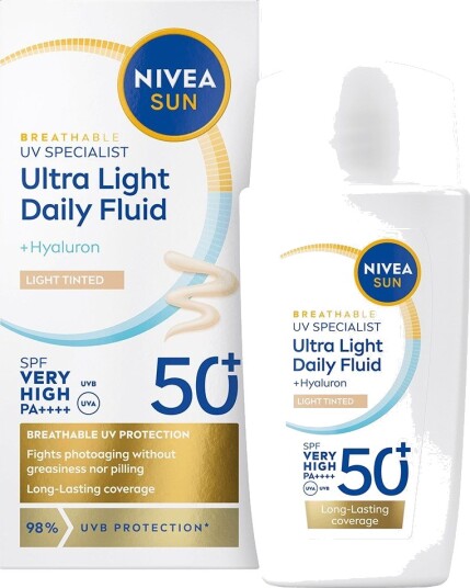 NIVEA Sun Dagkrem Med Farge SPF 50+ 40ml