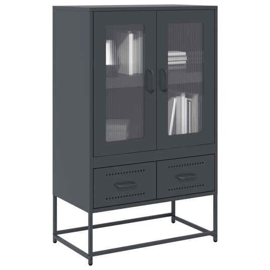 Highboard antrasitt 68x39x111,5 cm stål 8721158371980